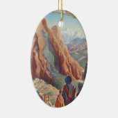 Vintage Travel Peru Keramikornament (Rechts)