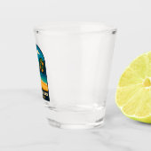Vintage Travel Phi Phi Islands Thailand Beach Schnapsglas (Rechts)