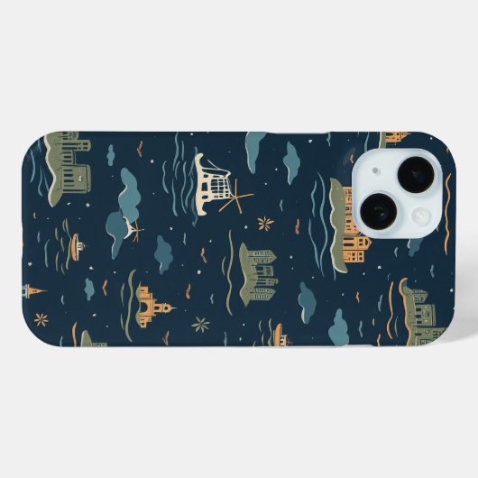 Vintage Travel Phone Case (Rückseite (Horizontal))
