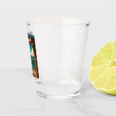 Vintage Travel Phuket Thailand Retro Landschaftlic Schnapsglas (Rechts)