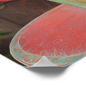 Vintage Travel Positano Italien Retro Landschaftli Poster (Ecke)