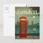 Vintage Travel Postcard - London Postkarte (Vorne/Hinten)