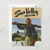 Vintage travel postcard poster Idaho USA Postkarte (Vorne/Hinten)