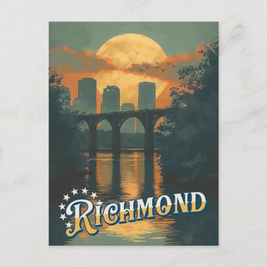 Vintage Travel Postcard - Richmond, Virginia Postkarte (Vorderseite)