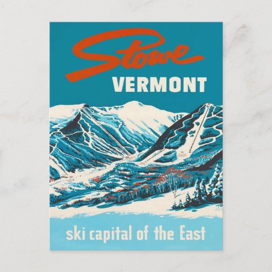 Vintage Travel Postcard - Stowe Vermont Postkarte (Vorderseite)
