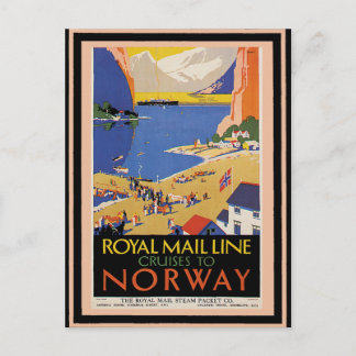 Vintage Travel Poster 34 Postkarte