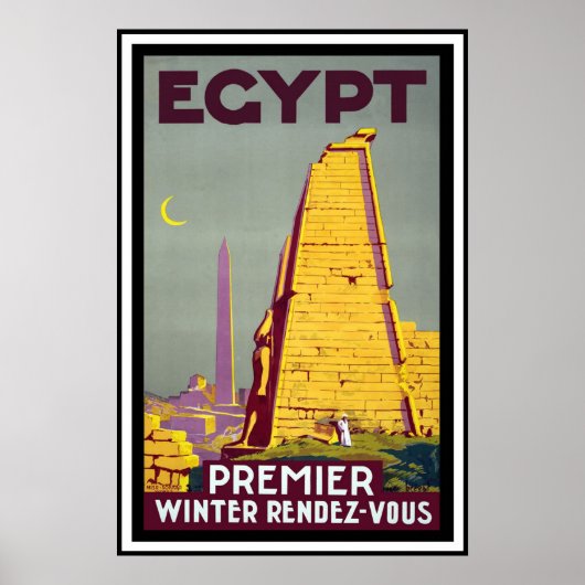 Vintage Travel Poster - Ägypten (Vorne)