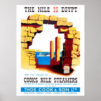 Vintage Travel Poster - Ägypten Nil