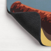 Vintage Travel Poster Art, Entdecken Sie Puerto Ri Mousepad (Ecke)