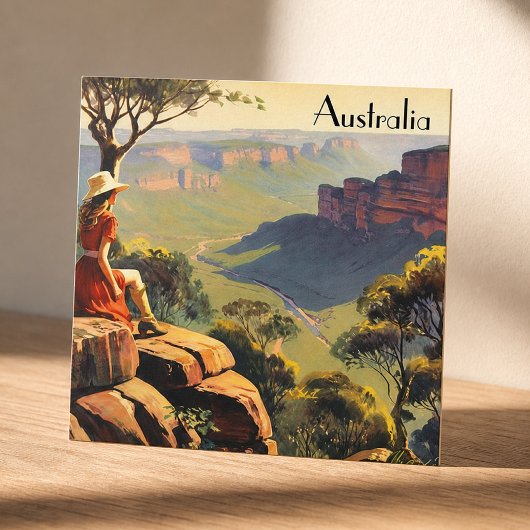 Vintage Travel Poster Australien Canyon