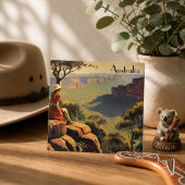Vintage Travel Poster Australien Canyon
