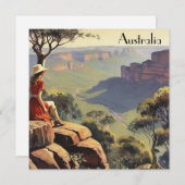 Vintage Travel Poster Australien Canyon (Vorne/Hinten)