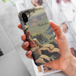 Vintage Travel Poster Australien Canyon Case-Mate iPhone Hülle