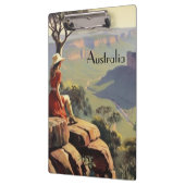 Vintage Travel Poster Australien Canyon Klemmbrett (Links)