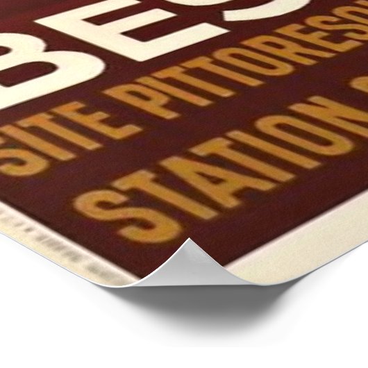 Vintage Travel Poster Besancon Frankreich (Ecke)