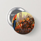 Vintage Travel Poster, Britische Königliche Garde Button (Vorne & Hinten)