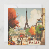 Vintage Travel Poster des Pariser Eifelturms (Vorderseite)