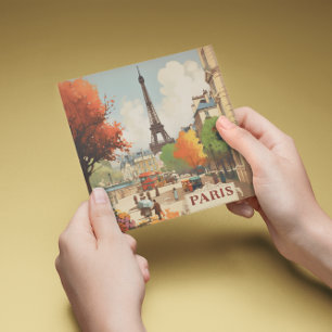 Vintage Travel Poster des Pariser Eifelturms