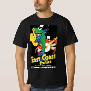 Vintage Travel Poster, East Coast Frolics Seafood T-Shirt