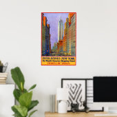 Vintage Travel Poster Fifth Avenue New York (Heimbüro)