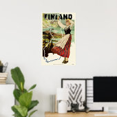 Vintage Travel Poster Finnland (Heimbüro)