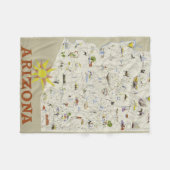 Vintage Travel Poster Fleecedecke (Vorderseite (Horizontal))