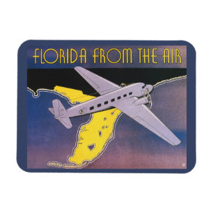 Vintage Travel Poster, Florida aus dem Flugzeug Magnet