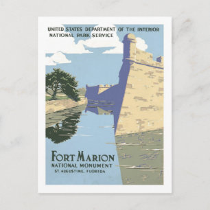 Vintage Travel Poster, Florida Postkarte