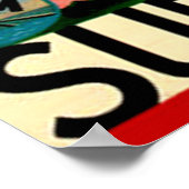 Vintage Travel Poster Frankreich - Französische Ri (Ecke)