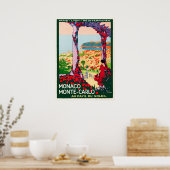 Vintage Travel Poster Frankreich - Monaco Monte Ca (Küche)