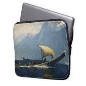 Vintage Travel Poster für Alaska Nordpazifik Laptopschutzhülle (Vorderseite Links)