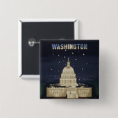 Vintage Travel Poster für American Airlines Button (Vorne & Hinten)