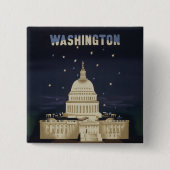 Vintage Travel Poster für American Airlines Button (Vorderseite)