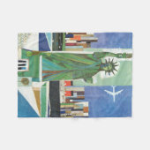 Vintage Travel Poster für American Airlines Fleecedecke (Vorderseite (Horizontal))
