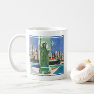 Vintage Travel Poster für American Airlines Kaffeetasse