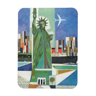 Vintage Travel Poster für American Airlines Magnet