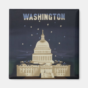 Vintage Travel Poster für American Airlines Magnet