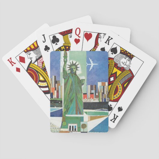 Vintage Travel Poster für American Airlines Spielkarten (Rückseite)