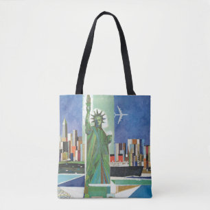 Vintage Travel Poster für American Airlines Tasche