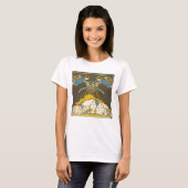 Vintage Travel Poster für das Ephrata Kloster T-Shirt (Vorne ganz)