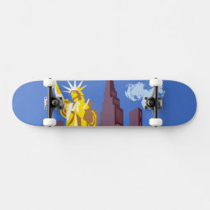 Vintage Travel Poster für Deutschland Airlines Skateboard