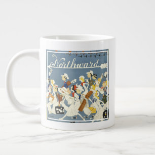 Vintage Travel Poster für die neue Haven R.R. Jumbo-Tasse