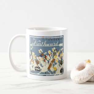 Vintage Travel Poster für die neue Haven R.R. Kaffeetasse