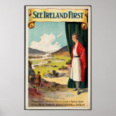 Vintage Travel Poster für Irland (Vorne)