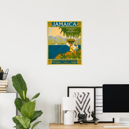 Vintage Travel Poster für Jamaika (Heimbüro)