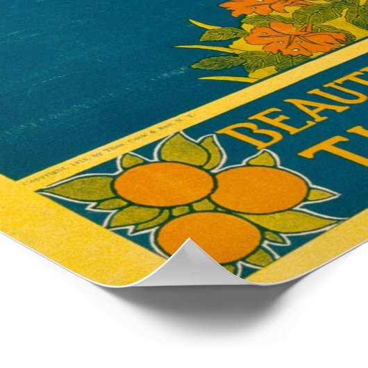 Vintage Travel Poster für Jamaika (Ecke)