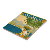 Vintage Travel Poster für Jamaika Fliese (Seite)