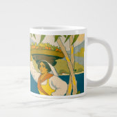 Vintage Travel Poster für Jamaika Jumbo-Tasse (Rechts)