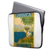 Vintage Travel Poster für Jamaika Laptopschutzhülle (Vorderseite Links)