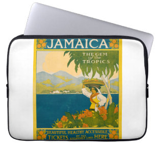 Vintage Travel Poster für Jamaika Laptopschutzhülle